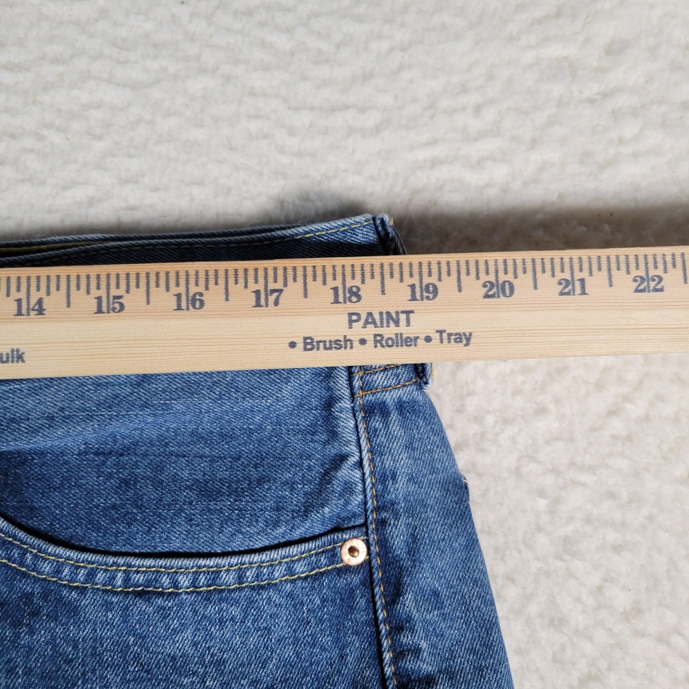Levi's 505 Regular Fit Jeans Mens 38x30 Blue Medium Wash Straight Leg Denim - Picture 6 of 16